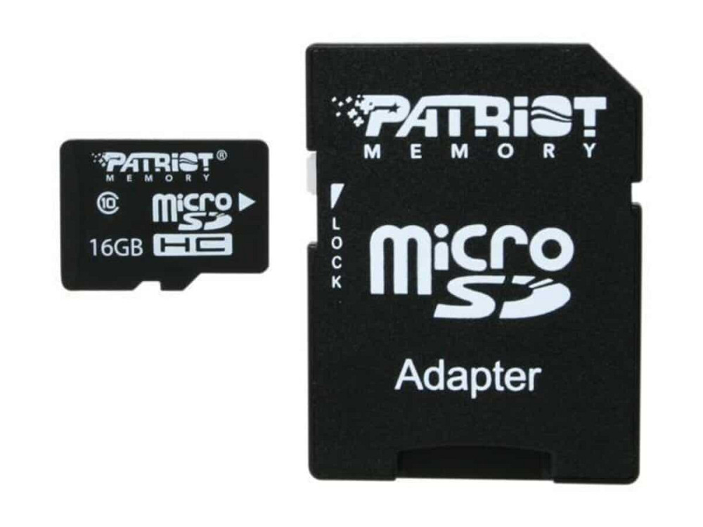 microSDHC (UHS-1) Patriot LX Series 16Gb class 10 (adapter SD) Киев - изображение 1