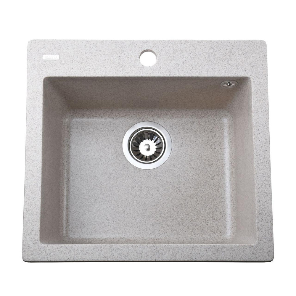 Гранітна мийка Globus Lux AOSTA мигдаль 490x455мм-А0008 (000023570) Київ - фото 1