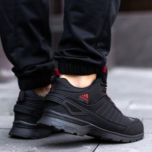 Зимові Кросівки Adidas GORE-TEX Чоловічі Чорні з МЕХОМ Черевики Адідас Гортекс (розміри: 42,43,44) ВідеоОбзор Дніпро - фото 6
