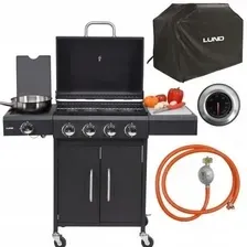 Гриль GRILL OGRODOWY GRIL GAZOWY Z POKRYWĄ + PÓŁKI ZAMYKANY OGRÓD DUŻY ZESTAW XXL Киев