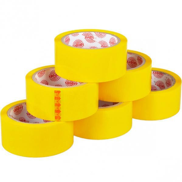 Скотч канцелярський жовтий 6 шт Київ - фото 1