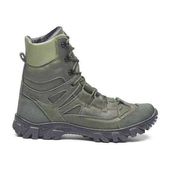 Зимові теплі тактичні високі берці хакі Харьков