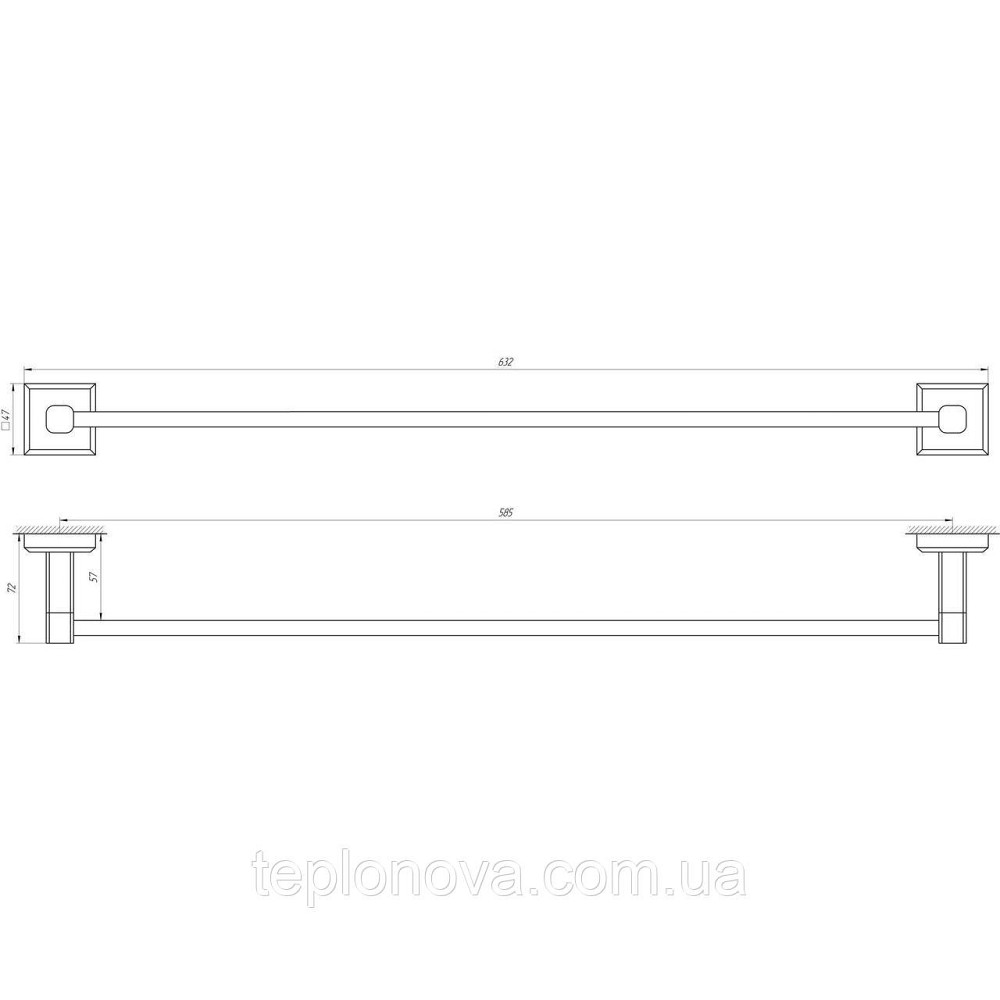 Держатель полотенец TOPAZ TKB 9912/60 Черновцы - изображение 3