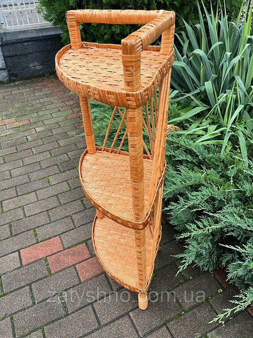 Етажерка плетена на 3 полиці Київ - фото 2