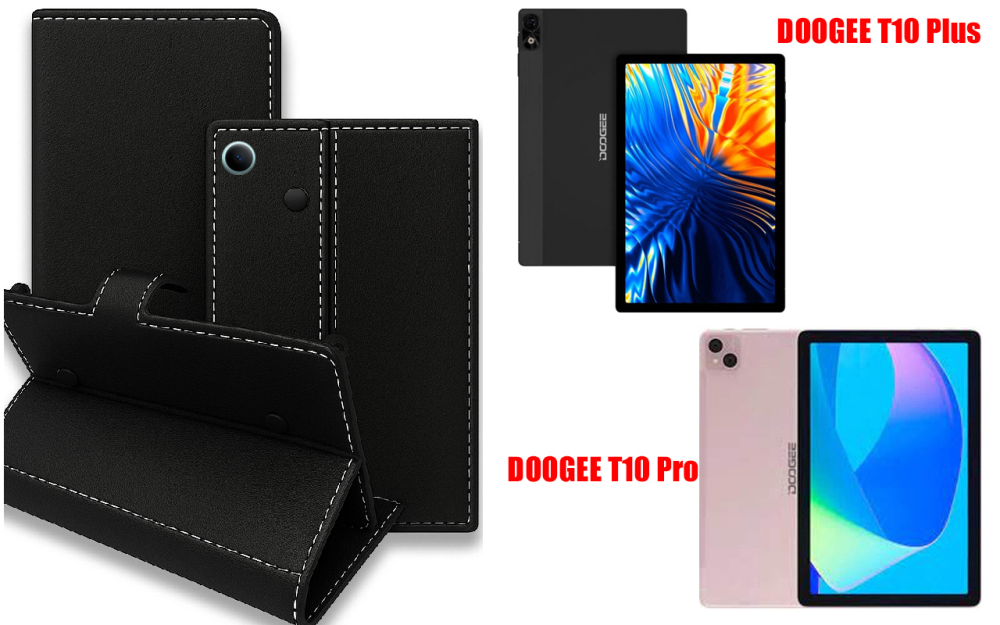 Книга-трансформер для планшета Doogee T10 Plus, T10 Pro, цвет Black Киев - изображение 1