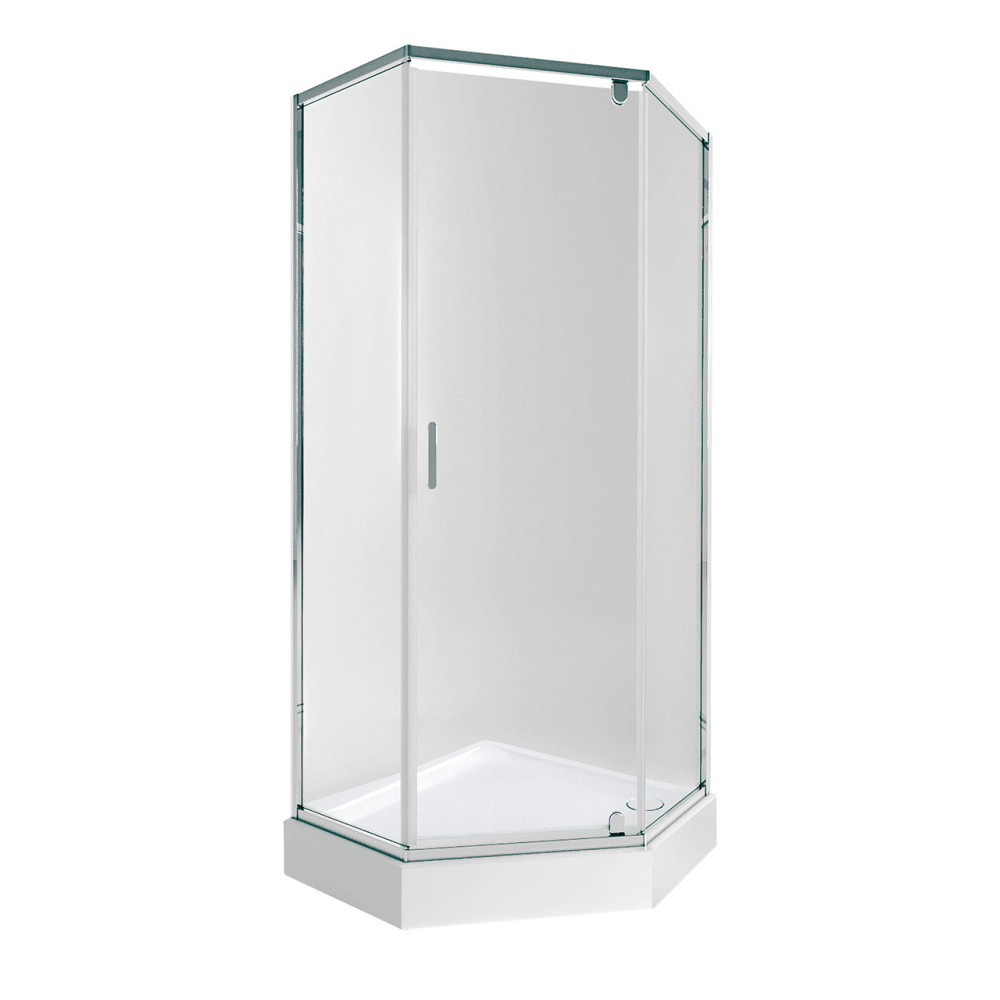 Набір Qtap душова кабіна Scorpio CRM10995-AC6 Clear 2120x900x900 мм + піддон Diamond 309912 90x90x12 см із сифоном Київ - фото 1