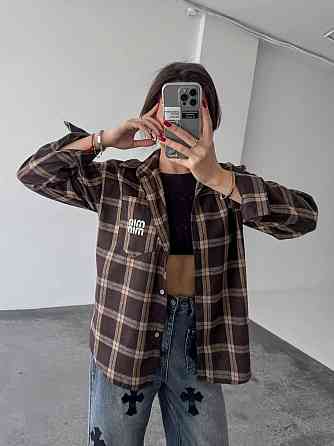 Жіноча картата сорочка (з накатом) 42-46, карта 33 Одеса