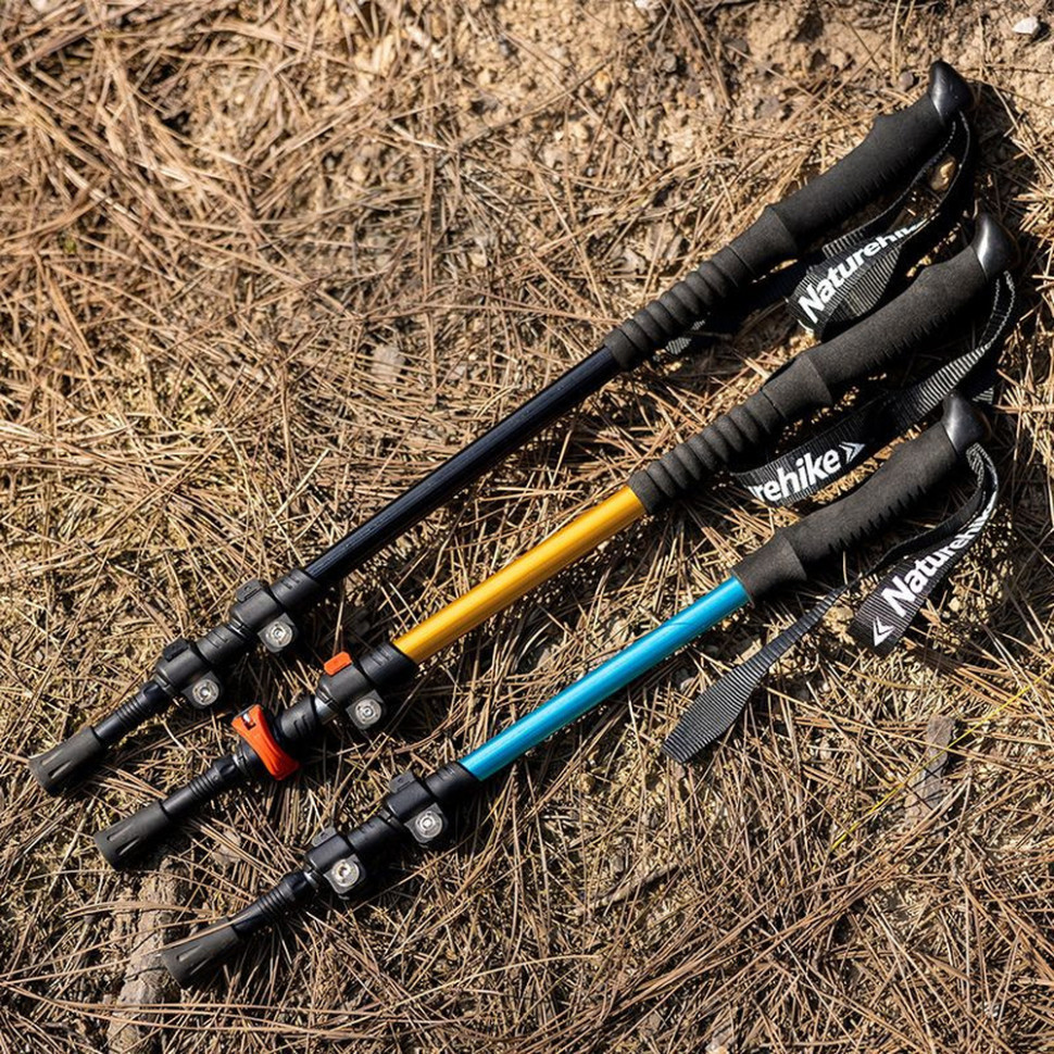Треккинговые палки 2шт Naturehike Men ST 01 6061 AL NH17D001-Z, 3-сек.,алюминий,синие Киев - изображение 4