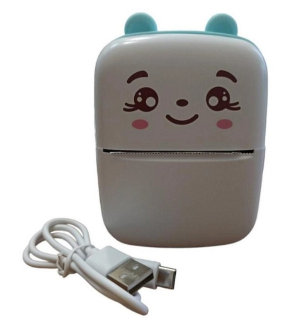 Термопринтер дитячий бездротовий Cat Ears 8499, біло-синій Вінниця - фото 4