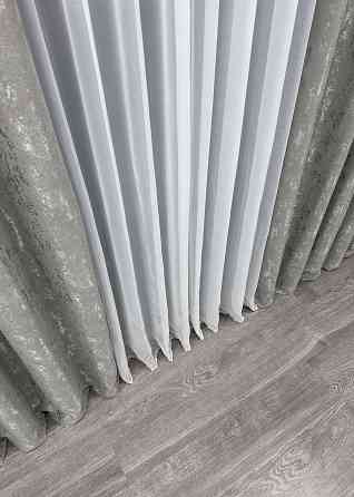 Шторная ткань лен мрамор, коллекция 