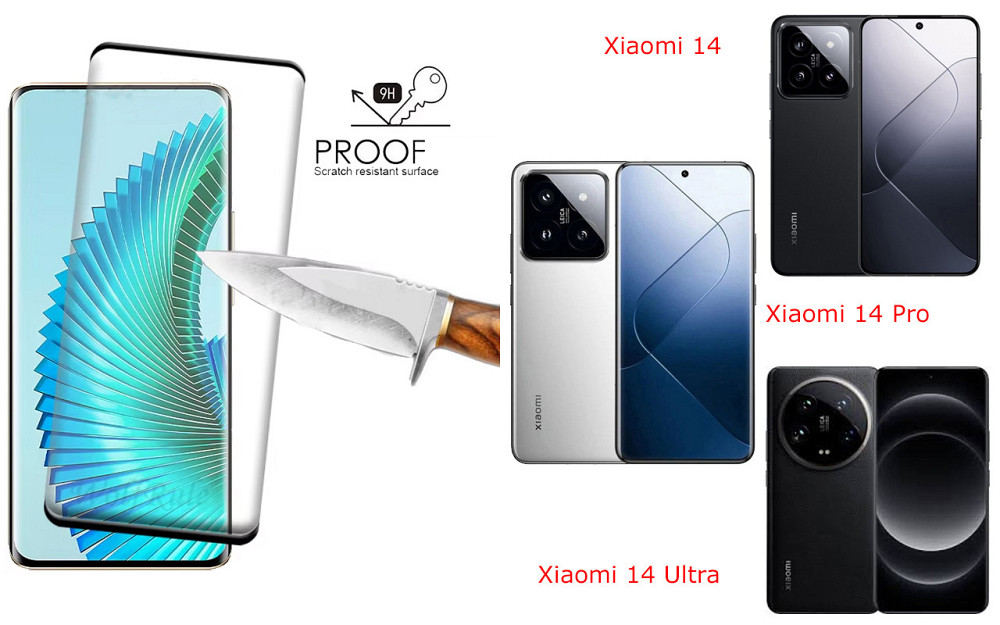 Защитное стекло HyperGlass Pro для Xiaomi 14, 14 Pro, 14 Ultra – максимальная чувствительность и защита Киев - изображение 1
