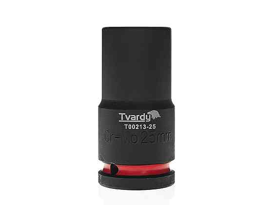 Головка ударна "Tvardy" з хром-молібденової сталі (Cr-Mo)  3/4"  6-гранна довга 25 мм Київ