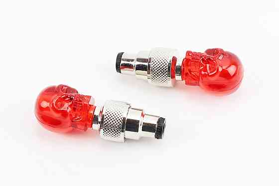 Ковпачок ніпеля "череп" 1 діод (червоний) к-кт, JY-503Z Київ