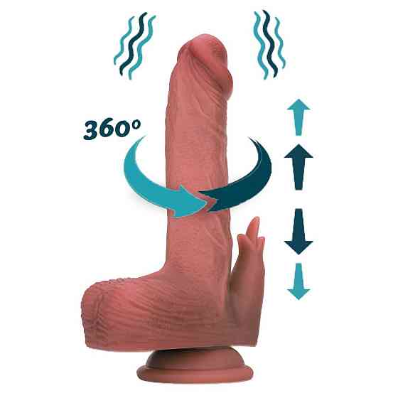 Реалістичний вібратор - Thrusting Dildo With Swing Motion And Heating Erospace Natural Play D7 Sex Aura Київ