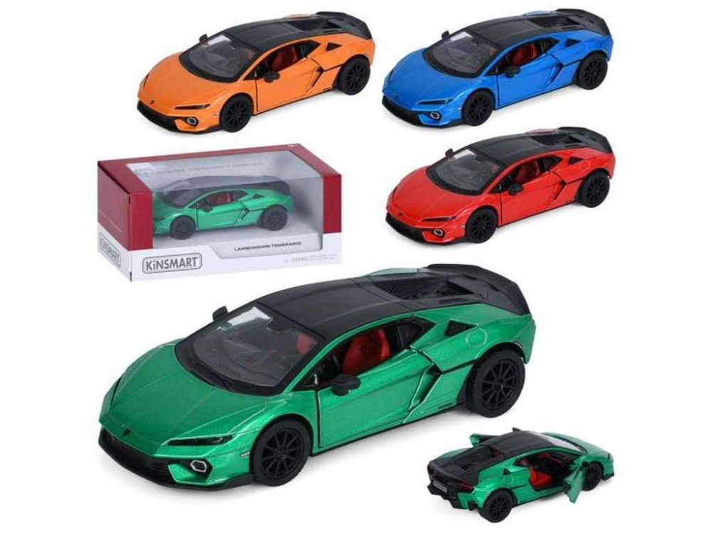 Машина KT5482W метал, інерція, 1:38, відч. двері, 12см зелений ТМ KINSMART Київ - фото 1