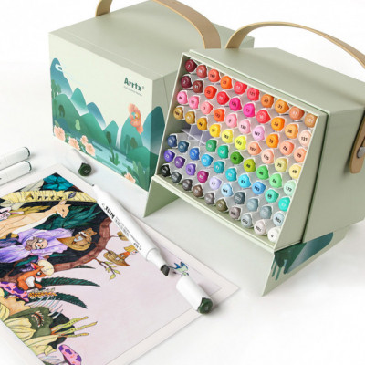 Художественный маркер Arrtx Спиртовые Alp ASM-0280A 80 цветов (LC302192) Винница - изображение 6