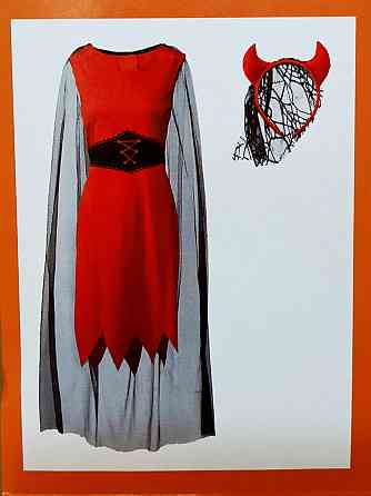 Сукня Наречена Диявола для вечірки на Хелловін розмір М 42-44 червоний Київ