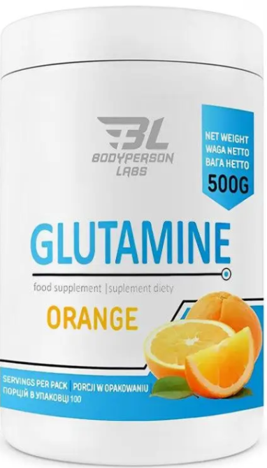 Глютамин Bodyperson Labs Glutamine 500g апельсин Киев - изображение 1