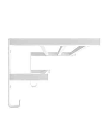 Полиця для рушників настінна профільна HF Sheffield 520x256 white mat Київ