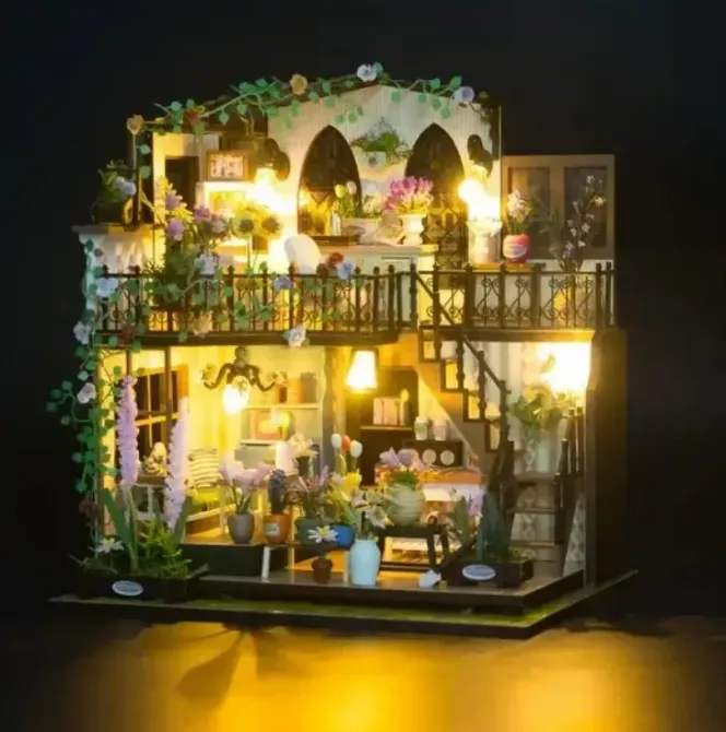 3D Румбокс DIY Darcy Flower House Дом в цветах + Пылезащитный купол M2322Z Киев - изображение 6