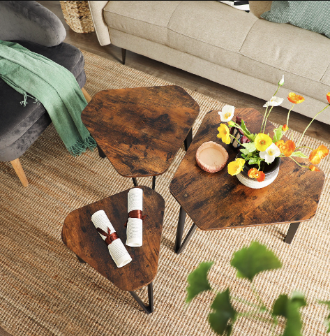 Комплект журнальних столиків Leobert Kombo 3 шт в стилі Loft Київ - фото 9