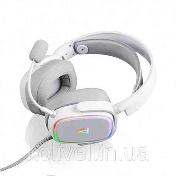 Ігрова гарнітура Modecom Volcano RGB Prometheus 7.1 White USB (S-MC-899-PROMETHEUS-200) Киев
