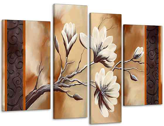 Модульная картина Абстракция Цветы Art-101_4 90х132 см Киев