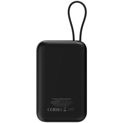 Батарея універсальна Canyon 10000mAh OnPower 101 PD/22.5W built-in cable Black (CNS-CPB101BK) Вінниця - фото 4