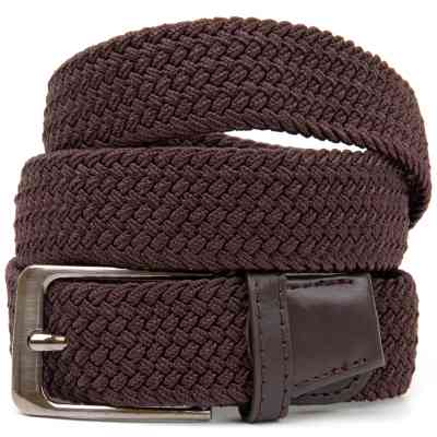 Ремень Vintage Текстильный мужской Коричневый (20523) Винница