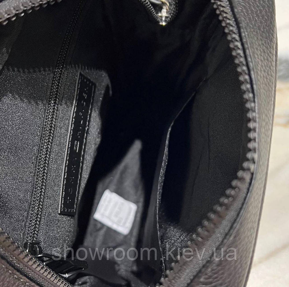 Мужская брендовая сумка через плечо (1016-6) черная Киев - изображение 5