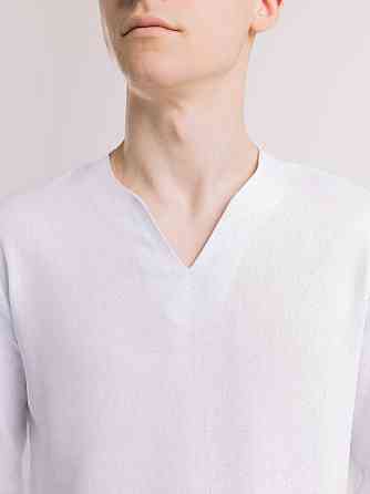 Чоловіча сорочка біла з довгим рукавом Pobedov Horizon Київ