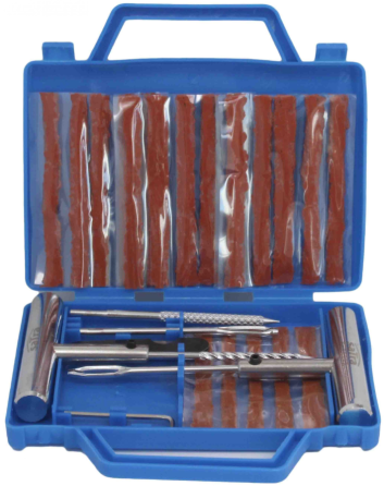 Набір для ремонту автомобільних шин із клеєм 27 од. SATRA S-TR27K Чернігів