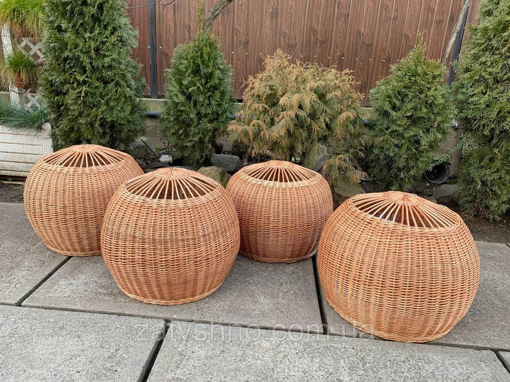 Обьемная плетеная люстра из лозы, в виде шара Киев - изображение 6