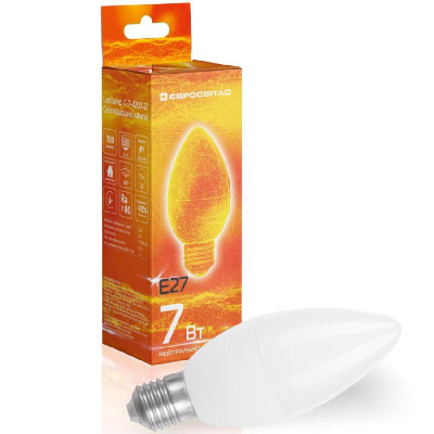 Лампочка Євросвітло 7Вт 4200К С-7-4200-27 Е27 Винница - изображение 1