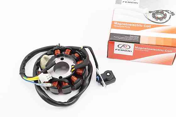 Статор магнето (генератора) (11 котушок роз'єм "мама 4+2") висота 32мм, від 3шт -5% Киев