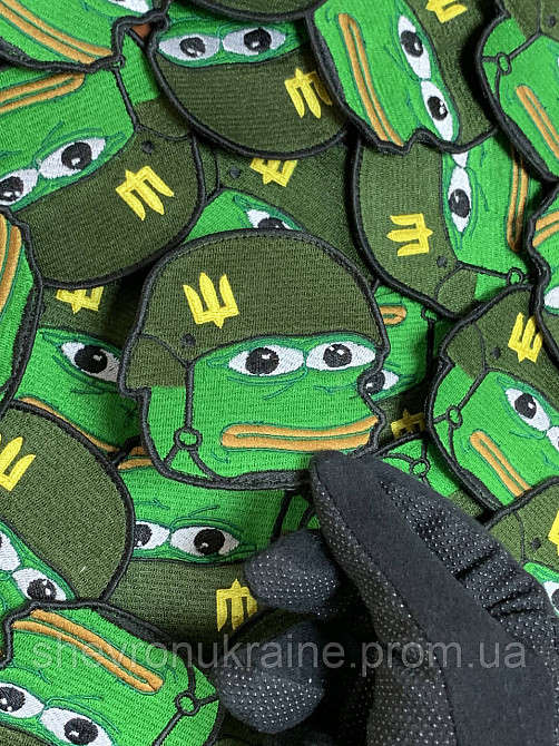 Шеврон Пепе ВСУ (Форма контурная. На липучке) Размер 8x8см Киев - изображение 6