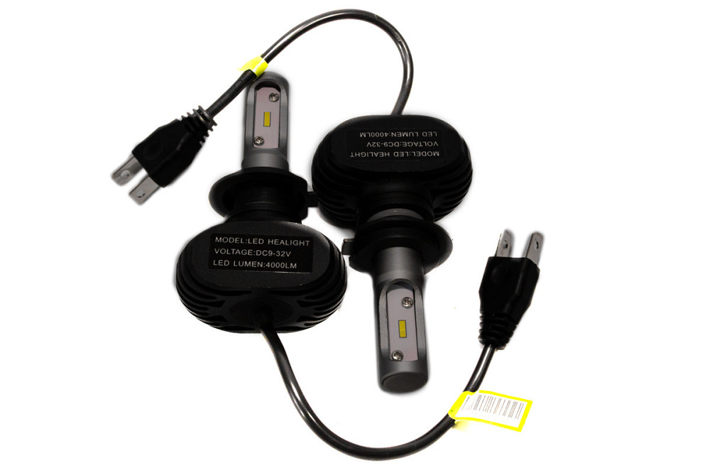 Комплект світлодіодних ламп HeadLight S1 H7 6500K 8000lm з радіатором 12-24V Харків - фото 2