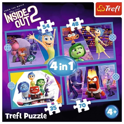 Пазл Trefl Inside Out 2 4 in 1 (35, 48, 54, 70) элемента (5900511346527) Винница - изображение 6