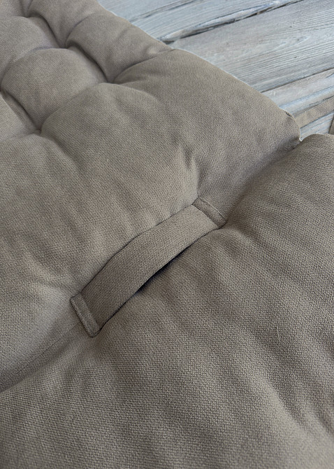 Подушка для стільців (40x120х7 см) подвійна Decorator Соро колір тауп 84-098 Київ - фото 6