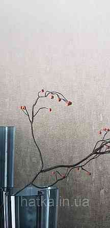 Обои виниловые на флизелине Marburg Aura метровые под штукатурку под бетон бежевые с бирюзовым Киев