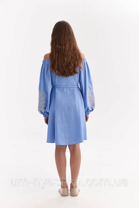 Жіноча вишита сукня льон Колоски Непереможна Кривий Ріг - фото 6