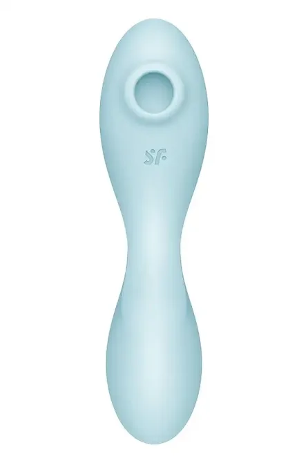 Вакуумный смарт-стимулятор с вибрацией Satisfyer Curvy Trinity 5 (Blue), управление со смартфона Львов - изображение 2