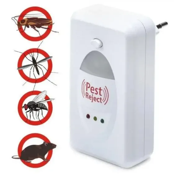 БЕСКОНТАКТНЫЙ УЛЬТРАЗВУКОВОЙ ОТПУГИВАТЕЛЬ НАСЕКОМЫХ И ГРЫЗУНОВ PEST REJECT HK 02 1670 xtf Киев