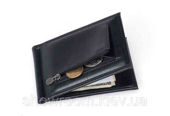 Мужской кожаный зажим для денег на магните Leather Collection (2770) Киев