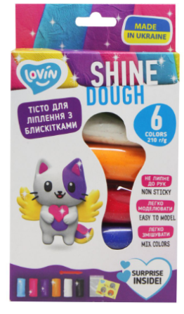 6 кольорів Shine TM Lovin Набір для ліплення з тістом, шт Київ
