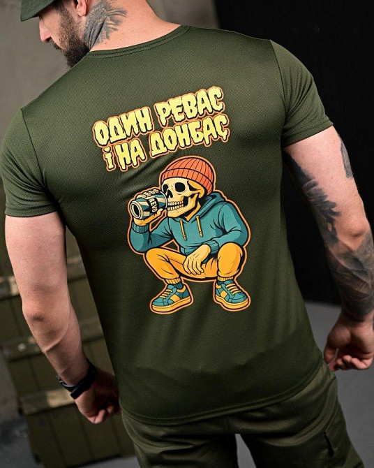 Тактична потовідвідна футболка Revo oliva ПП7726 Одеса - фото 2