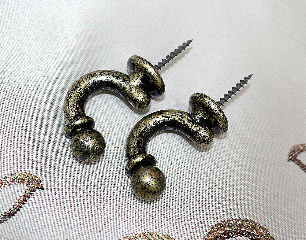 Гачки для підхватів (016кр) набір 2 шт Бронзовий (83-016) Київ - фото 3