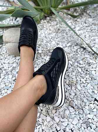 Stilli Снікерси жіночі STILLI чорні еко-шкіра платформа 36-40р. (116-1) Коломия