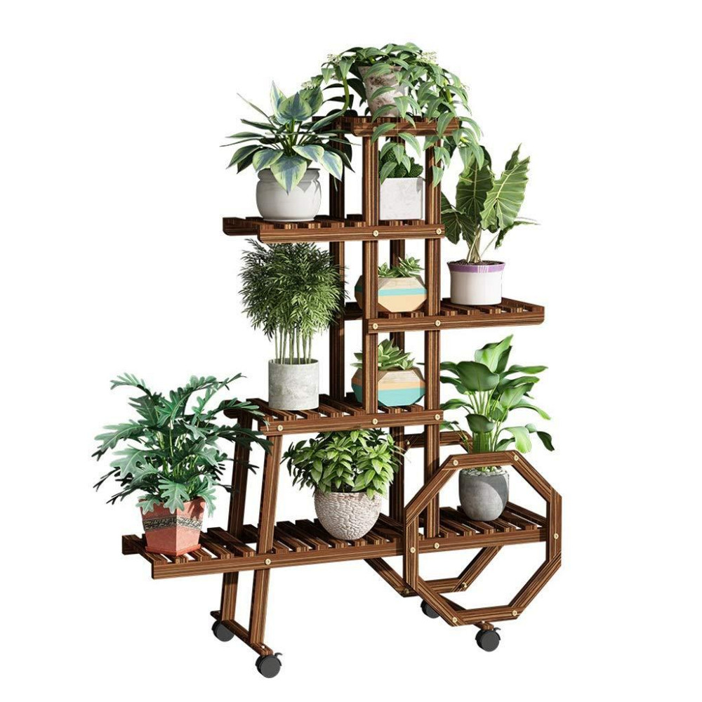 Підставка для квітів "Муліно" на коліщатках мокко Миколаїв - фото 2