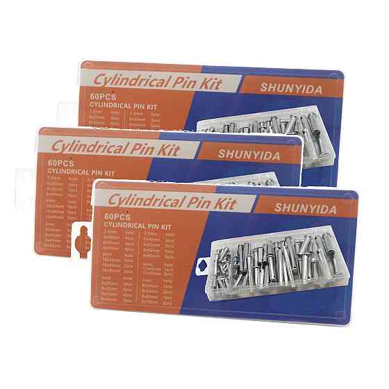 Пальці з капелюшком під шплінт набір 60 шт., 6 мм - 12 мм, 20 видів пальців в одному наборі Мукачево